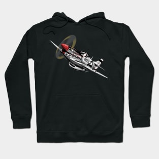 P-51 Mustang WWII Warbird Cartoon Hoodie